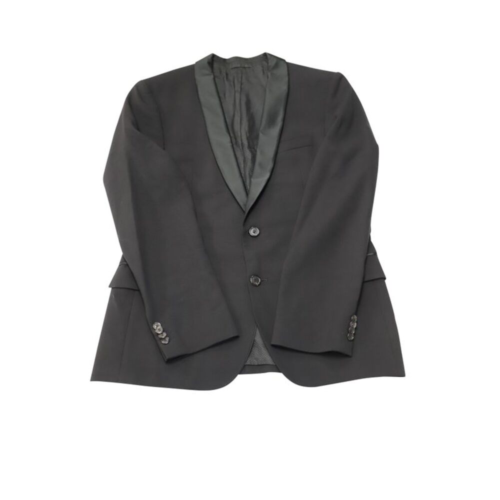 Hugo Boss Tuxedo Jacket in Black Virgin Wool